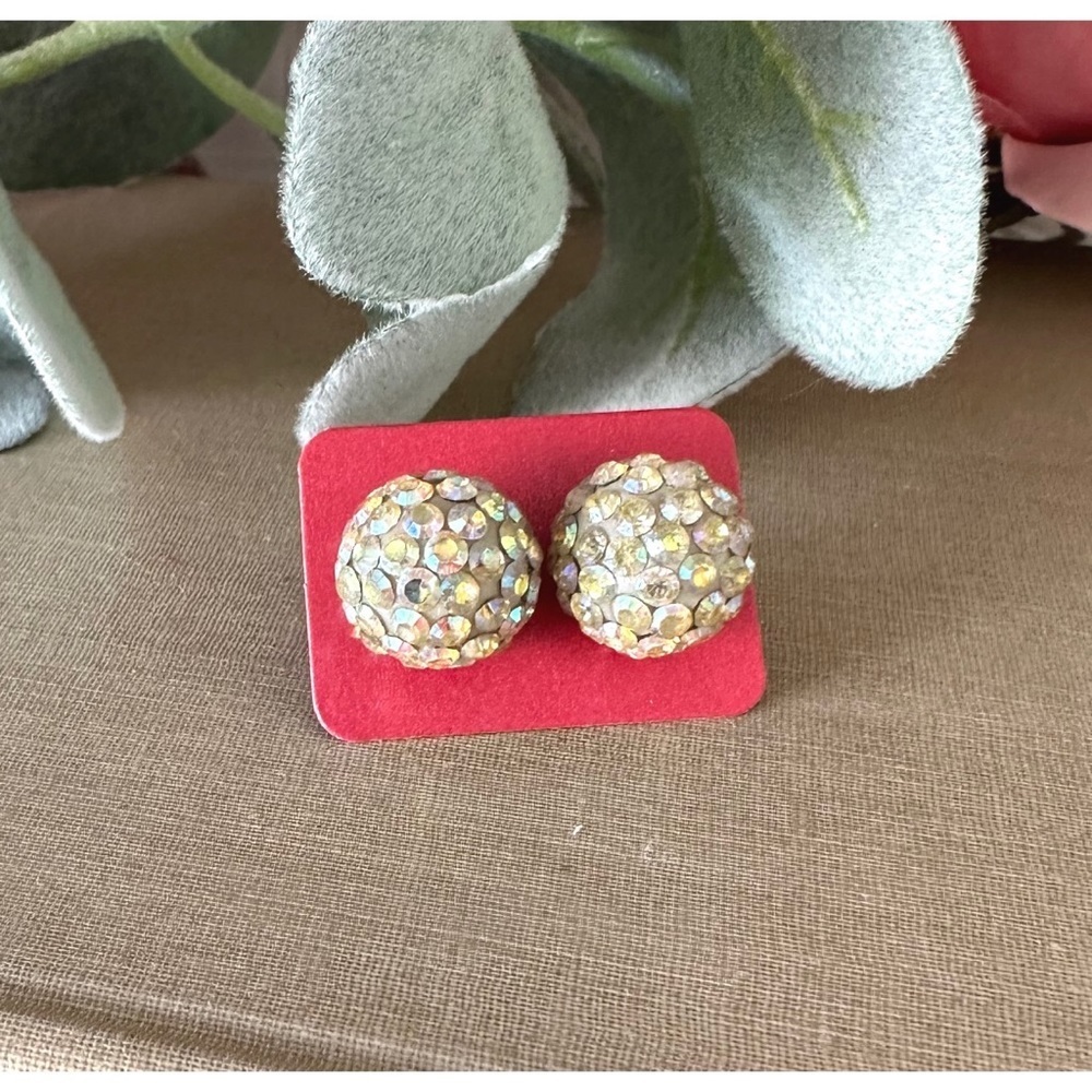 Rhinestone earrings